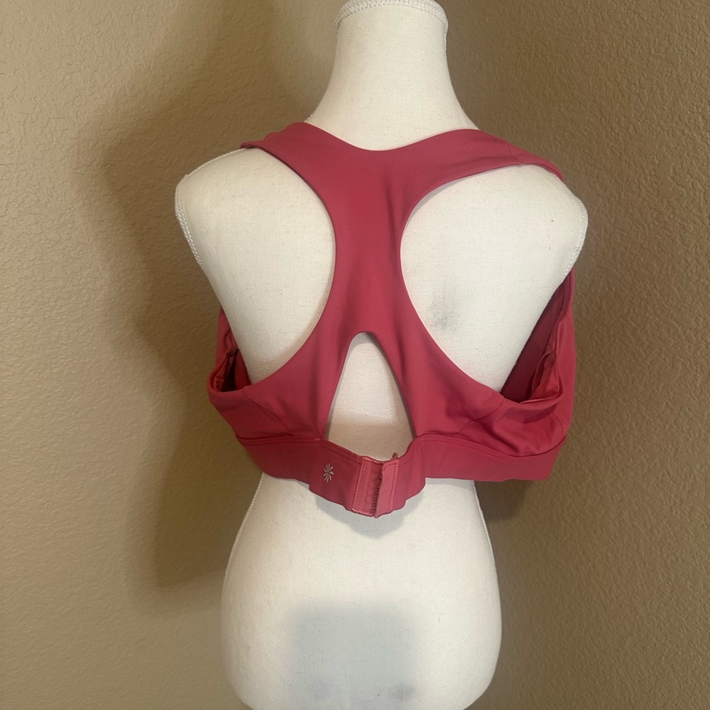 Athleta Pink Sports Bra with Racerback Design - Picture 4 of 9